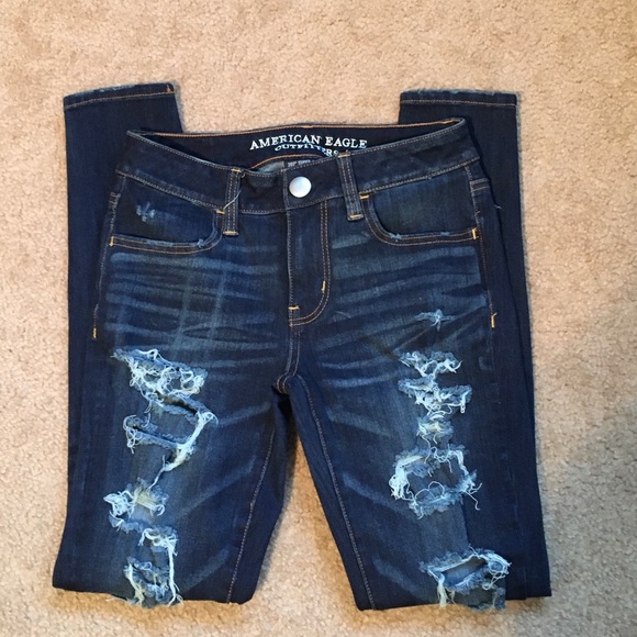 American Eagle Outfitters Denim - SEXY! AE 360 SUPER STRETCH LOW RISE JEGGING JEANS